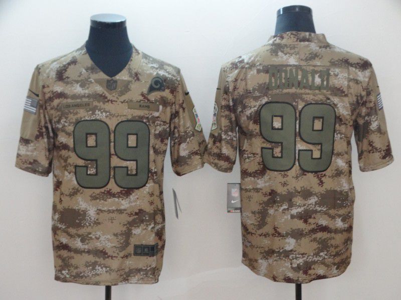Men Los Angeles Rams #99 Donald Nike Camo Salute to Service Limited NFL Jersey->youth nfl jersey->Youth Jersey
